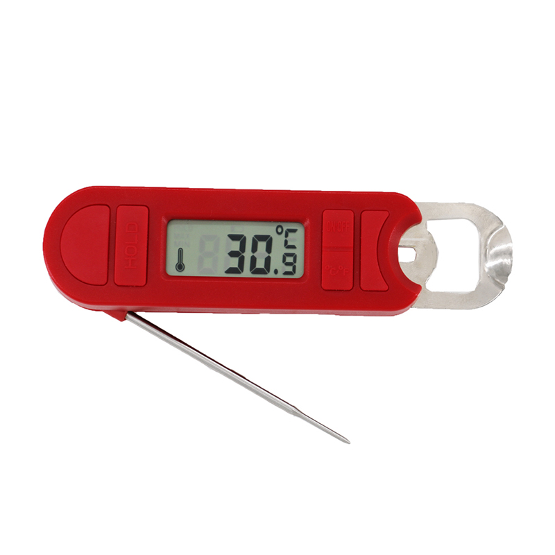 Fast 0.5 Second Accurate Beer Opener Meat Thermometer for Outdoor and Kitchen Cooking