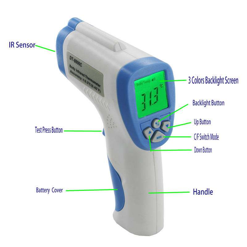 Factory Direct Sales Human Body Non-contact Infrared Thermometer