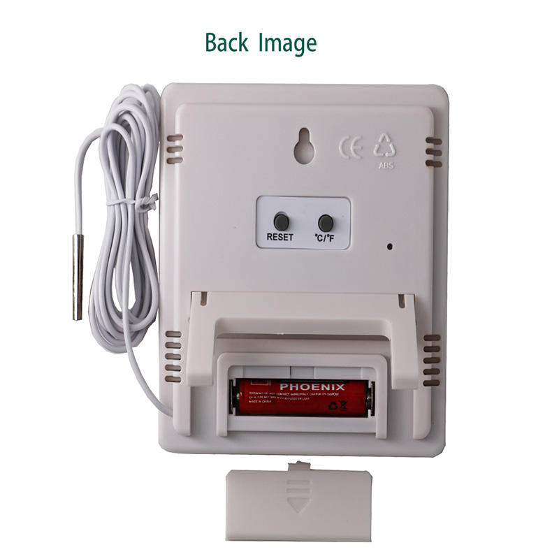 High Precision Factory Price Sound-light Alarm LCD Thermo Hygrometer with External Sensor