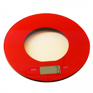 China Red Fashion Portable Platform Kitchen Digital Weighing Scale