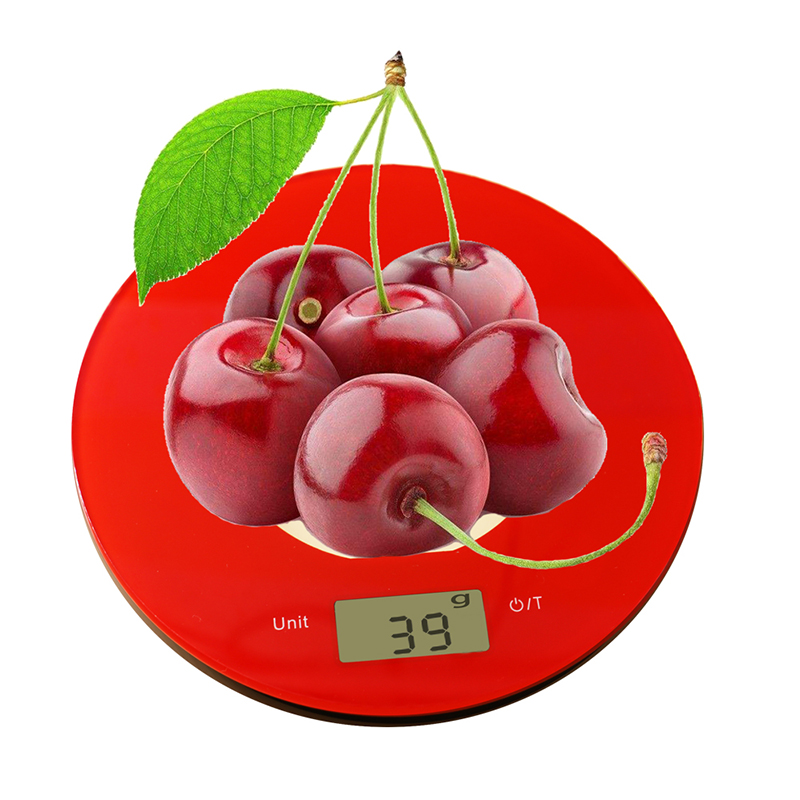 China Red Fashion Portable Platform Kitchen Digital Weighing Scale