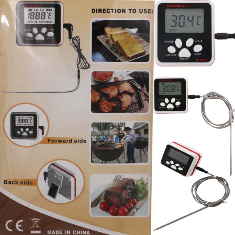 Highest Performing Manufacturing Direct Price Durable Food Thermometer with Temperature Alarm Warning