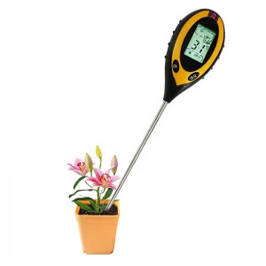 Scientifically and Accurately Insert the Probe of Instrument Into Soil Tester