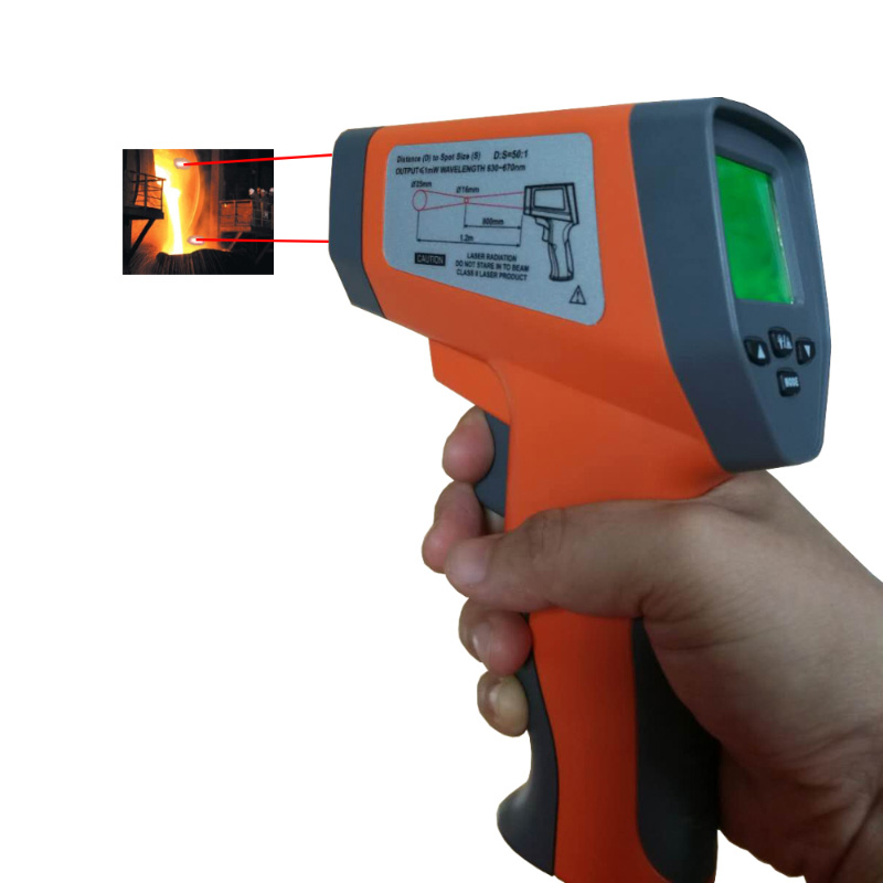 Industrial High Accuracy Hot Selling -50 to 750 Celsius Laser Infrared Thermometer