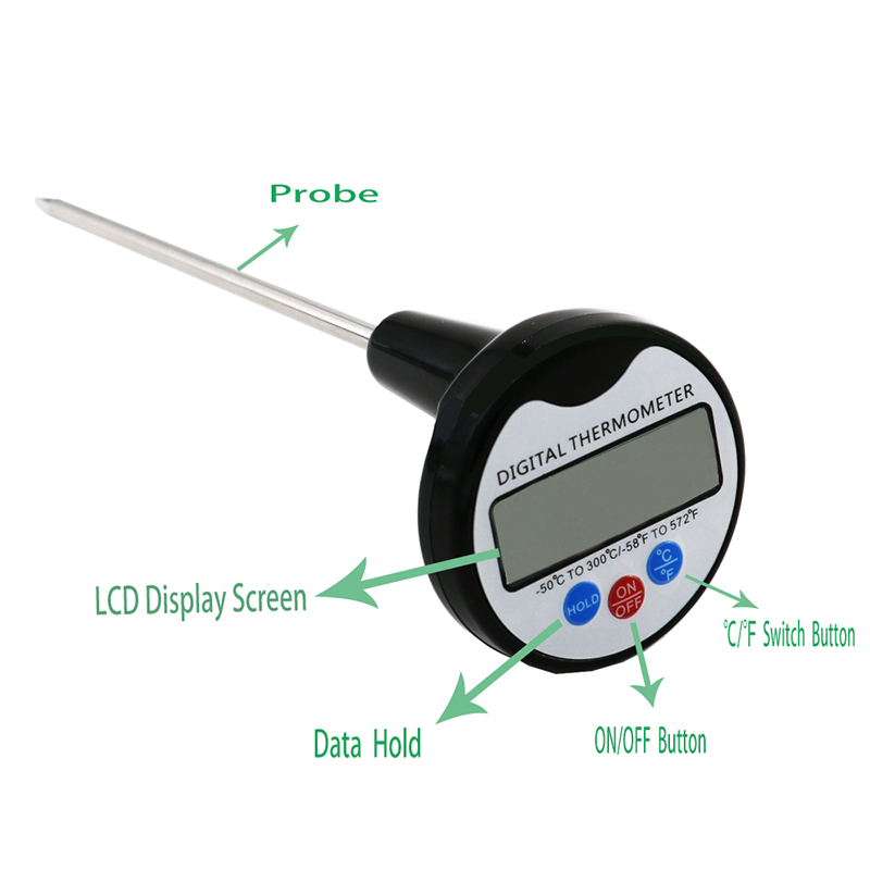 Spontaneous Unaffected Food Probe Thermometer for Kitchen