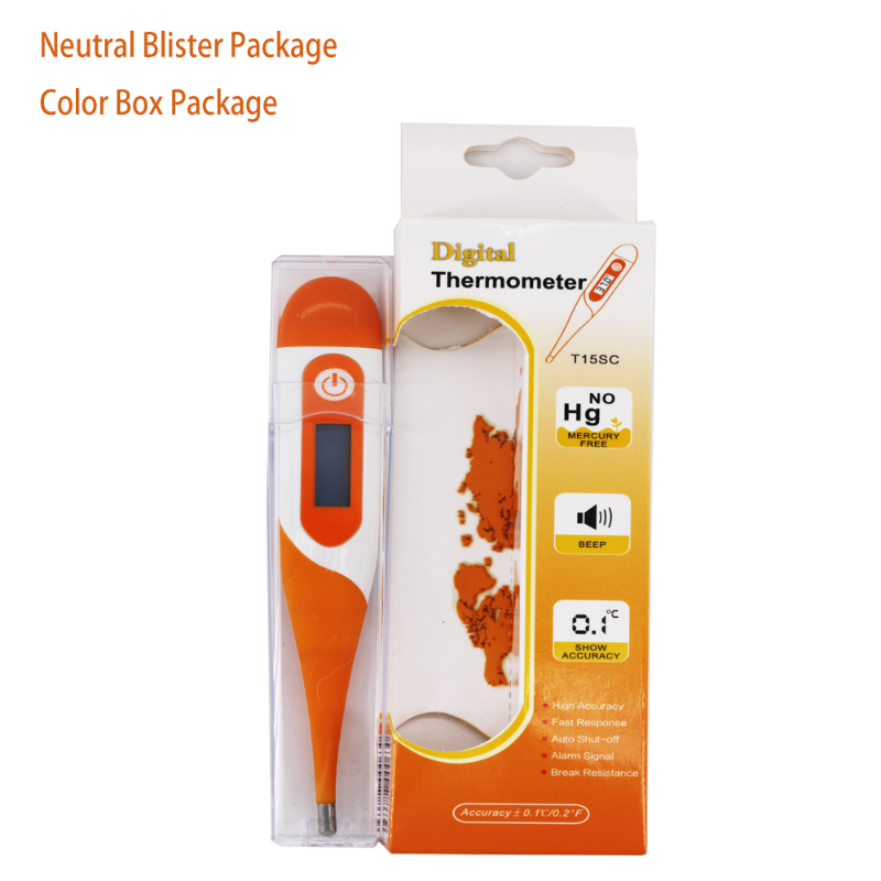 Medical Electronic Thermometer Oral Temperature 30 Seconds Reading Easy Accurate and Rectal Thermometer with Fever Indicator