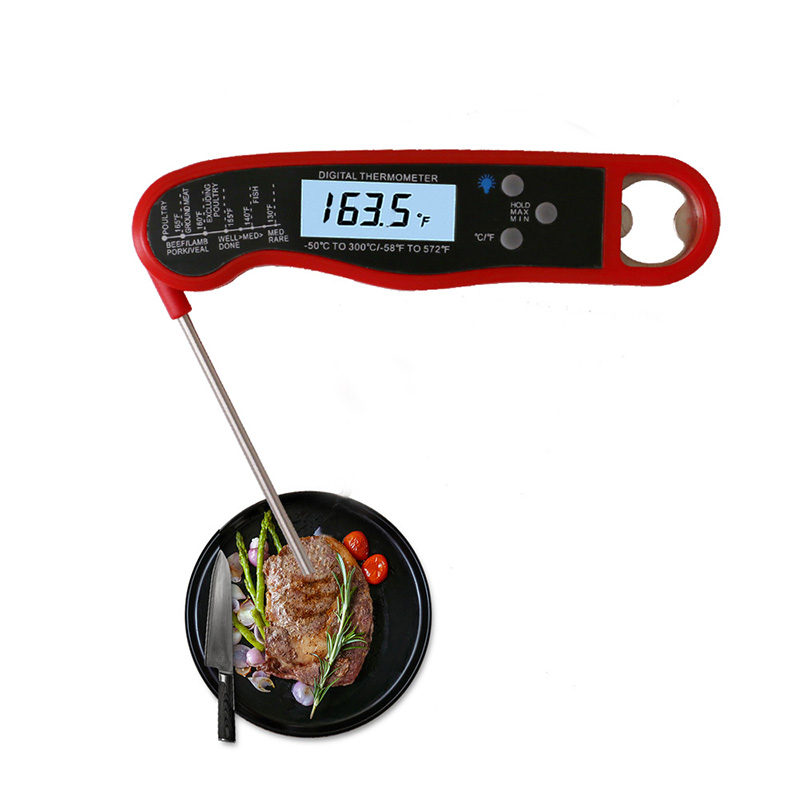 Smart Digital Waterproof Fast Quality Food Network Thermometers with Backlight Bottle Lid Opener